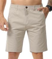 Zetieny Mens Chino Shorts Summer Cotton Short Smart Casual Outdoor Half Pants Stretch Slim Fit