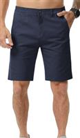 Zetieny Mens Chino Shorts Summer Cotton Short Smart Casual Outdoor Half Pants Stretch Slim Fit