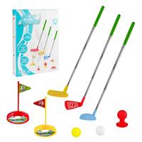Kids Golf Clubs Set - Toddler Golf Set for Boys&Girls Ages 3 4 5, Golf Toddler Games Set with 3 Golf Cubs, Golf Clubs Outdoor Toys for Training/School/Family