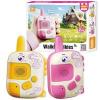 DQMOON 2PCS Walkie Talkies for Kids - Dinosaur Toys & Unicorn Gifts for 3 4 5 6 Year Old Boys Girls