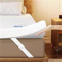 wowttrelax Dual-Layer 2 Inch Memory Foam Mattress Topper, Small Double Mattress Topper with Anti-mite & Breathable Knitting Cover, Cooling Mattress Topper for Back Pain (120x190x5cm)