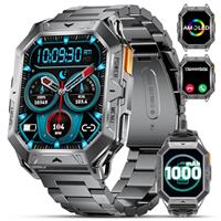 FEELNEVER 2025 Smart Watch for Men, 2.13" AMOLED Smart Watch with Bluetooth Voice Call/Blood Pressure/Heart Rate/Sleep Monitor/120 Sports Modes for Android iOS, 5ATM Waterproof
