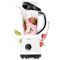 Duronic Personal Sports Blender, Smoothie Maker, Mini Gym Protein Shaker Mixer, Quick Blend, with 570ml Bottle