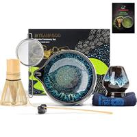 TEANAGOO Matcha Tea Set,Matcha Bamboo Whisk, Scoop Tea Making Kit TG-N-D