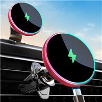 MOKPR for Magsafe Car Mount Charger, 15W Magnetic Wireless Car Charger, Air Vent/Dashboard for Magsafe Phone Holder Fits iPhone 16/15/14/13/12