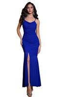 Angel-fashions Women's Asymmetric Ribbon Gradual Sequin Merm