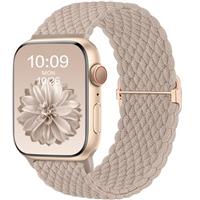 CeMiKa Braided Solo Loop Straps Compatible with Apple Watch Strap 38mm 40mm 41mm 42mm 44mm 45mm 46mm 49mm, Stretchy Straps Elastic Sport Band for Apple Watch SE/iWatch Series 10 9 8 7 6 5 4 3 Ultra 2