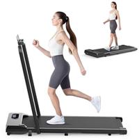 HomeFitnessCode Walking Pad 2.5HP, Under Desk Treadmill with 5% Incline, APP & Remote Control, LED Display Compact Fit for Home and Office,1-6KM/H