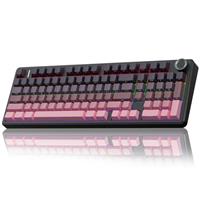 AULA F99 Pro Wireless Gaming Keyboard,Tri-mode Mechanical Keyboard Wireless with Control Knob,Side Engraved,RGB Backlight,Pre-lubed Linear Switches,Hot Swappable Custom Keyboards