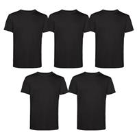Mens T-Shirts Multipack | Crew Neck Short Sleeve | 100% Cotton | Casual, Gym, Work, DIY, or Events | Multi Colour Pack | Comfortable & Durable Plain T-Shirts
