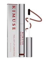 KIMUSE Peel Off Lip Liner Stain, Lip Tint Stain Peel Off Long Lasting, Waterproof, Lip Tint Peel Off, Highly Pigmented Color, Matte Finish Lipstick Lip Tint Stain