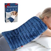 Comfytemp XXL 12"x24" Microwavable Wheat Bag with Larger Coverage, 3.6lb Weighted Microwave Heat Pad for Back, Abdomen, Neck, Shoulder, Moist Heat Therapy for Muscle Soreness, Joint Pain, Period Cramp