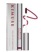 KIMUSE Peel Off Lip Liner Stain, Lip Tint Stain Peel Off Long Lasting, Waterproof, Lip Tint Peel Off, Highly Pigmented Color, Matte Finish Lipstick Lip Tint Stain