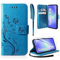 AROYI Case Compatible with Samsung Galaxy A16 5G/4G Case,Wallet Case PU Leather with Card Slots Folding Stand Magnetic Protect Flip Cover for Samsung Galaxy A16 5G/4G Dark Purple
