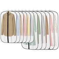 6 Pack Garment Bag,PEVA Translucent Garment Covers