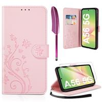 AROYI Case Compatible with Samsung Galaxy A56 5G Case,Wallet Case PU Leather with Card Slots Folding Stand Magnetic Protect Flip Cover for Samsung Galaxy A56 5G Dark Purple