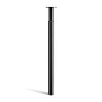 CROWNSHOP Table Legs, Adjustable Metal Breakfast Bar Leg, 71-110 cm Height, 60 mm Diameter, Folding Design for Kitchen Worktop, Dining Table
