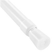 CROWNSHOP Shower Curtain Pole, Extendable Curtain Poles, Tension Curtain Rod, Adjustable No-Drill Shower Rail, Telescopic Pole for Net and Voile