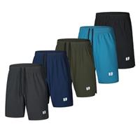 Bsrpolry 5 Pack Men's Running Shorts Gym Shorts Quick Dry for Jogger, Men's Athletic Shorts with Pockets and Elastic Waistband
