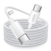 iPhone 15 16 Charger Cable 3M, USB C Charger Cable 3M Long Type C to Type C Charger Cable Fast Charging USB C to USB C Fast Charger Cable Lead Wire for iPhone 15 16 Pro Max/Plus/15/16,iPad Pro/Air