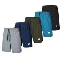 Bsrpolry 5 Pack Men's Running Shorts Gym Shorts Quick Dry for Jogger, Men's Athletic Shorts with Pockets and Elastic Waistband