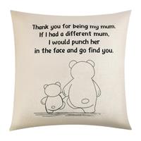Mum Cushion Cover Throw Pillow - Mummy & Mom Gifts from Daug