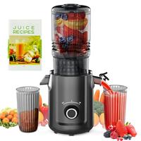 Hobsir hob Cold Press Juicer 135mm Masticating Slow Juicer with 300W Motor