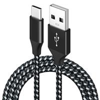 LBMONKEY USB C Charger Cable Fast Charge 1m 3A 18W Nylon Dou