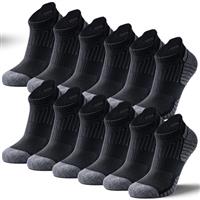 RUIXUE Mens Trainer Socks, Breathable Running Socks, Anti-Blister Ankle Sock, Comfort Sport Sock for Gym, Running, Daily Wear (6 Pairs)