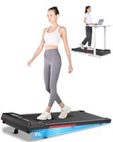 HomeFitnessCode Walking Pad Treadmill, Treadmills for Home, 2.5HP Portable Electric Under Desk Treadmill with LED Display & Remote, Adjustable Speed, No Assembly