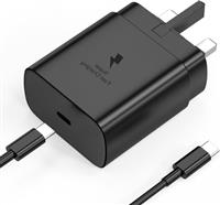 Samsung Fast Charge Plug, Samsung USB C Charger Plug UK Type C Charging Plug USBC for Galaxy S25/S24 Ultra/S23/S22/S21 FE/S20/A16/A15/A14/A13/A12/A32/A33/A34/A35/A52S/A53/A54/A55/A05S/A20E