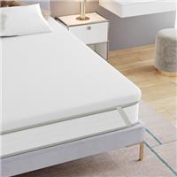 Frideko Memory Foam Mattress Topper 7cm Thick Mattress Topper for Back Pain Relief, Removable Washable Cover