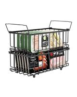 UMDONX 2 Pack Chest Freezer Basket Organiser Storage Boxes -