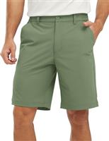 YSENTO Mens Golf Shorts Stretch Dry Fit 9" Lightweight Quick Dry Hiking Cargo Outdoor Shorts with Zipper Pockets