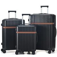 RMW Suitcase Luggage Sets 3 Piece Suitcase Hard Shell PC+ABS Lightweight Durable Travel Suitcases with Spinner Wheels TSA Lock 20" 24" 28 with Telescopic Handle
