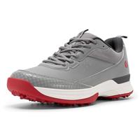 FitVille Men's Waterproof Golf Shoes Extra Wide Fit Professional Spiked Golf Shoes Non Slip Outdoor Casual Trainers