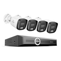 SANNCE 8CH POE CCTV Security Camera System, 6MP Network Video Recorder PoE 8 Channel NVR with 8x 3MP Outdoor Security IP Cameras, NO HDD