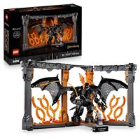 LEGO Icons The Lord of the Rings: Balrog Book Nook - DIY Bookshelf Decor with a Gandalf the Grey Minifigure & Dragon Figure - Collectible Gift for Fans - 10367