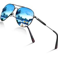 DADA-PRO Sunglasses Mens Polarised Sunglasses Womens Pilot Sun glasses Black Designer UV Protection Mirrored Reflective Dark Shades for Driving Hiking Running