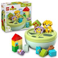 LEGO DUPLO Shape Sorter: Puppy House - Educational Sorting Toy for Toddlers, with Colourful Bricks in Various Shapes - Fine Motor Skill Development Set for 18 Month Old Girls & Boys - 10441