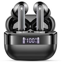 Wireless Earbuds, Bluetooth 5.4 Headphones with 4 ENC Mics HiFi Stereo, NEW Bluetooth Earbuds Noise Cancelling, Ear buds 48H Playtime in Ear Earphones, IP7 Waterproof USB-C Fast Charge, LED Display