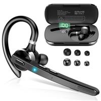 Thunelec Bluetooth Headset, Handsfree Bluetooth 5.3 Earpiece with Dual Mic for Noise Reduction, 90H Wireless Headset with Mute and Dual Pairing Function