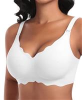 Cavotor Non Wired Bras for Women Seamless Support Wireless Bra for Large Breasts Comfort Soft Bras Ladies T Shirt Bralettes with Extra Extender