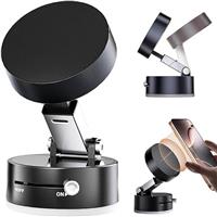 ALIANSHENG 2025 New Vacuum Magnetic Suction Phone Holder, Magnetic Suction Phone Mount, Foldable and Retractable Double-Sided Phone Holder, Adjustable Strong Car Mount