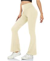 ACTINPUT Yoga Pants for Women Flared Leggings High Waisted Bootcut Black Trousers Women's Workout Bootleg Stretchy Leggings