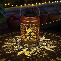 Solar Lanterns Outdoor Home Garden Decor Waterproof Hummingbird Decorative Gifts for Women Mom Grandma Hanging Solar Metal Lights Gardening Gift for Outside