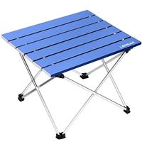 Ledeak Portable Camping Table, Lightweight Folding Table with Aluminum Table Top and Carry Bag, Easy to Carry, Perfect for Outdoor, Picnic, Cooking, Beach, Hiking, Fishing