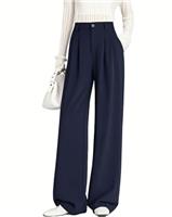 Putaowor Womens High Waist Business Casual Work Pants Straight Leg Dressy Trousers with Pockets