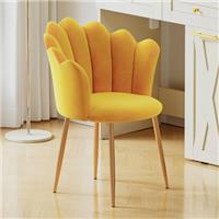 Modern Armchair Tub Chair, Velvet Vanity Dressing Table Chair with Curved High Back and Gold Plating Metal Legs for Bedroom, Living Room, Reading Nook