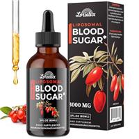 Liposomal Blood Sugar Support Drops - 3000 mg Advanced Formula with Ceylon Cinnamon for Glucose Support & Metabolic Health - Prebiotic Fibre for Digestive Health Vegan, Non-GMO